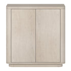 Hudson&Canal Plympton 32"W Accent Cabinet - Alder White-Features two swing-out doors and an adjustable center shelf