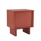 Manhattan Comfort - Ensemble de 2 tables de chevet modernes Ella 100 cm - Terracotta-Assemblage à domicile requis Tout le matériel inclus