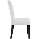 Modway Confer Vinyl Dining Side Chair - White - 4 Pack-Rubberwood and pine frame