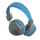 JLab Buddies Studio BT Wireless Kids Headphones, Grey/Blue-Safe volume control through vigorous testing and built-in volume regulators to ensure kids never rock out past 85db