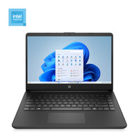 HP - Ordinateur portable 14 po - Processeur Intel N150, 128 Go UFS, 4 Go RAM, Windows 11 Famille en mode S avec 1 an d'abonnement à Microsoft 365- Windows 11 Famille en Mode S : Faites l’expérience de Windows le plus sûr jamais construit, avec des temps de démarrage rapides, une réactivité accrue et une protection supplémentaire contre les tentatives d’hameçonnage et les logiciels malveillants