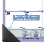 Blueline 13 Months Monthly Academic Desk Pad - July to July - 21 1/4" L x 16" W - Bilingual-Perforated, top-bound tear-off sheets