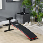 Soozier Sit Up Bench for Home Gym Exercise Black-Made of strong and durable steel tube for long-term use 
