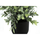 Monarch Specialties - Plante Artificielle - 11 po H - Herbe D'Eucalyptus - En Pot - Ensemble De 2 - Feuilles Vertes - Pots Noirs-Aucun assemblage requis : dimensions du produit : 10 po L x 10 po l x 11 po H