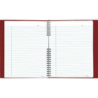 Blueline Notepro Notebook, 9-1/4" x 7-1/4", Red, 192 Pages-Self-adhesive tabs, index sheet, perforated pages and a poly storage pocket are all included