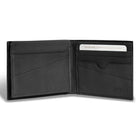 Champs Camo Leather Top Wing Wallet - Black-RFID Lining