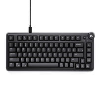 Cybeart Nighthawk 75 Lite TKL Wired RGB Gaming Keyboard - Black-75% layout with 81 keys and a dedicated volume knob, offering full-size functionality in a streamlined frame. Premium ABS bezel frame for strength, stability, lightweight durability and sleek aesthetics