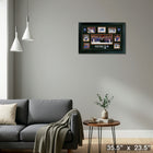 Edmonton Oilers Conference Champions Collage - Framed Print - 35" x 23"-Ready to hang - arrives fully assembled