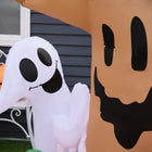 HOMCOM 7.5’ Lit Inflatable Haunted Tree with Pumpkins Halloween Yard Decoration-Material: Polyester Cloth 