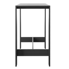 Modway - Tahoe Table de bar extérieure en aluminium rectangulaire - 59 po - Gris-Goupilles de pied ajustables