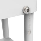 Permasteel 80 qt Rolling Patio Cooler with Divider & Shelf - White-Four swivel caster wheels (two lockable)