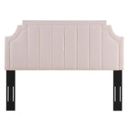 Modway - Alyona Chenal Touffé Performance Velvet Tête de lit complète/Queen, Rose-Tissu résistant aux taches durable
