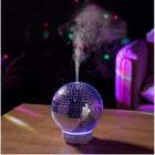 Rotate Disco Ball Essential Oil Diffuser Ultrasonic Cool Mist Humidifier - Silver-Product dimensions and weight: 7.1"L x 7.1"W x 7.9"H with a weight of 1.8 lb