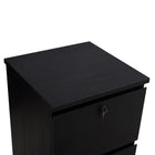 Koss - Classeur vertical de luxe en bois à 2 tiroirs - Espresso-Coulisses à extension complète