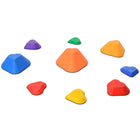 Qaba - Ensemble de 9 pierres d'équilibre empilables en forme de cœur pour enfants-Améliore l'équilibre et la coordination sensorielle grâce à son design coloré 