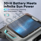 Aiper Surfer S2 Robotic Solar Pool Skimmer with APP Support, 24/7 Cleaning-When the Surfer S2 stops or changes direction, the DebrisGuard aquadynamic baffle springs into action, automatically closing to prevent any debris leakage. Enjoy seamless, worry-free operation with this innovative feature