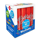 Kwik Stix Solid Tempera Paint Sticks - Red - 12/Pack - 2 Pack-Great for projects needing certain colours replaced quicker than others