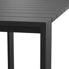 Modway Tahoe Rectangle Outdoor Aluminum Bar Table - 59" - Grey-8