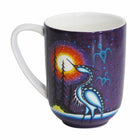 Oscardo Crane by James Jacko Porcelain Mug - 485ml-Broad Shape Porcelain Mug - Holds 485 ml / 16 oz, ideal for coffee, tea, and hot beverages