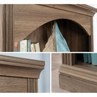 Sauder - Bibliothèque Arch à 5 étagères - Chêne salé-Dimensions: 29,35 po L x 13,5 po P x 71,38 po H