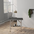 PawHut - Table de toilettage pour chien avec bras réglable en hauteur de 8 à 39 po-Couleur : Noir, Argent 