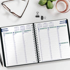 Blueline - 2026 Agenda hebdomadaire Essential - 8 po x 6-1/2 po - Noir - Bilingue-50 % de papier recyclé post-consommation