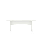 Manhattan Comfort Coney 53.14" Mid-Century Modern Dining Bench - White - Set of 2-Mix and Match with Manhattan Comfort Dining Tables