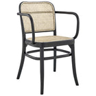 Modway Winona Wood Dining Chair - Black - 2 Pack-Weight Capacity: 330 lbs.