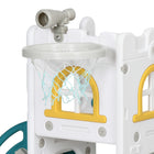Qaba 5 in 1 Toddler Slide - Indoor Use - Yellow-Constructed from safe, child-friendly materials 