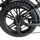 GoTyger 20" Step-Through Foldable 7-Speed E-Bike 7-Speed-4 inch wide tires provide excellent grip and stability on all types of ground