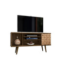 Manhattan Comfort Liberty 53.14" TV Stand, Rustic Brown/3D Brown (200AMC97)-Free Standing TV Stand for Living Room and Bedroom use.