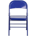 Flash Furniture HERCULES ColourBURST Series Cobalt Blue Triple Braced & Double-Hinged Metal Folding Chair-Non-Marring Glides
