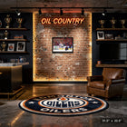 Connor Mcdavid Oilers Celebration - Framed Canvas - 31" x 22"-Finished size: 31.5x22.5