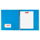 JAM Paper - Classeur en plastique de 0 -5 pouce - bleu - 3 anneaux-Quantité : Vendu individuellement | Conçu pour durer longtemps et résister aux déchirures ou aux pliages, facile à nettoyer.