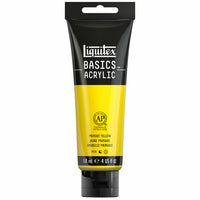 Liquitex Basics Acrylic Paint Tube - 118 ml - Primary Yellow-Acrylic