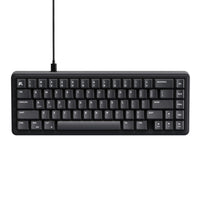 Cybeart Akula 65 Lite Compact Wired RGB Gaming Keyboard - Black-65% layout with 67 keys and a dedicated volume knob, offering full-size functionality in a streamlined frame. Premium ABS bezel frame for strength, stability, lightweight durability and sleek aesthetics