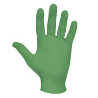 SHOWA - Gants en nitrile durable EBT 4 mil pour contact alimentaire, à usage unique - Verts - Taille L - Paquet de 100-Nitrile vert à faible module, 4 mil