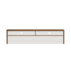 Manhattan Comfort Duncan 70" Modern TV Stand - Maple and Off White-Snap It Assembly! Includes High Quality Internal Click Grooves for a Simple Assembly, No Tools Required