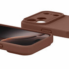 Avana Velvet Compatible with MagSafe Case for iPhone 17 Pro Max - Mocha-Strap slot for charms or lanyard