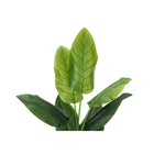 Monarch Specialties - Plante Artificielle - 59 po H - Arbre Strelitzia - Mis En Pot - Touche Réelle - Feuilles Vertes - Pot Noir-6