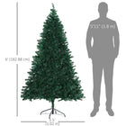 HOMCOM 6' Artificial Spruce Christmas Tree - Green-3-part tree branches with a separate base, make disassembly and storage quick and easy 
