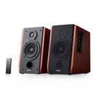 Edifier R1700BT Multifunctional Active Bluetooth Bookshelf Speakers - Brown-Easily access volume, playback and more with a handy wireless remote that's small enough to fit in your pocket