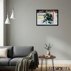 Filip Gustavsson Wild Protecting the Net - Framed Canvas - 31" x 22"-Ready to hang - arrives fully assembled