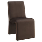 Modway Emory Upholstered Performance Velvet Dining Side Chair - Chocolate-Padded Performance Velvet Seat
