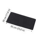 BlueDiamond - Tapis de bureau en feutre haut de gamme régulier pour bureau à domicile et gaming, dessous en caoutchouc antidérapant – 25,6 po L x 11,8 po L – Charcoal-Base antidérapante : Reste stable et bien en place sur presque toutes les surfaces