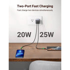UGREEN Nexode 45W Fast Charger - 2x USB-C-Dimensions: 1.57" L x 1.57" W  x 1.93" H.