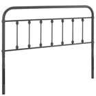 Modway Sage Metal Twin Headboard - Grey-Metal Twin Headboard
