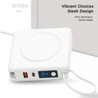 Uncaged Ergonomics - 7-en-1 chargeur sans fil magnétique portable 10 000 mAh - Blanc-9