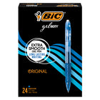 BIC Gelocity Gel Pens - Retractable - 0.7mm - Blue - 24 Pack-Smooth-writing gel pen perfect for any occasion