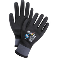 Zenith Safety Full Dip Coat Gloves - Size 8 - 12 Pack-15-gauge seamless nylon/spandex shell with 100% acrylic lining for superior cold protection